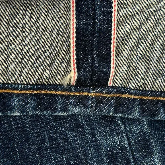 Point Sur Boyfriend Jeans Womens 25 Button Fly Selvedge Denim Straight J Crew - Picture 3 of 12